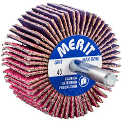 Merit Abrasives - Mounted Flap Wheels Abrasive Type: Coated Outside Diameter (Inch): 2 - Americas Tooling