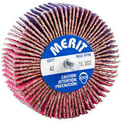 Merit Abrasives - 3 x 1" 40 Grit Ceramic Alumina Unmounted Flap Wheel - Americas Tooling