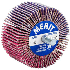 Merit Abrasives - 2 x 1" 60 Grit Ceramic Alumina Unmounted Flap Wheel - Americas Tooling