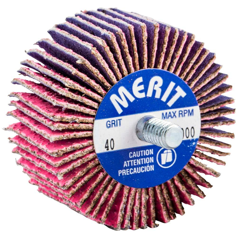 Merit Abrasives - 2 x 1" 40 Grit Ceramic Alumina Unmounted Flap Wheel - Americas Tooling