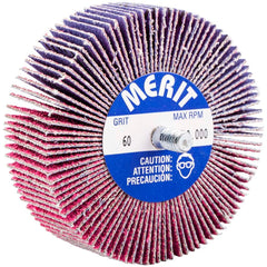 Merit Abrasives - 3 x 1" 60 Grit Ceramic Alumina Unmounted Flap Wheel - Americas Tooling