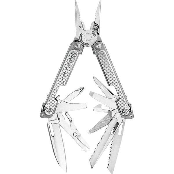 Leatherman - 21 Piece Multi-Tool - Silver, 7" OAL, 4" Closed Length - Americas Tooling