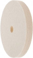 Value Collection - 4" Diam x 1/2" Thick Unmounted Buffing Wheel - 1 Ply, Polishing Wheel, 1/2" Arbor Hole, Soft Density - Americas Tooling