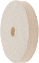 Value Collection - 3" Diam x 1/2" Thick Unmounted Buffing Wheel - 1 Ply, Polishing Wheel, 1/2" Arbor Hole, Medium Density - Americas Tooling