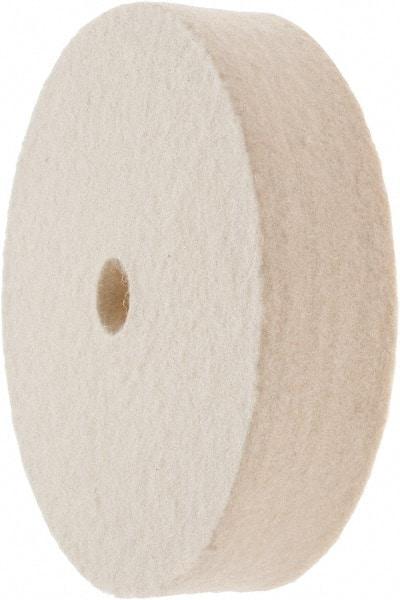 Value Collection - 4" Diam x 1" Thick Unmounted Buffing Wheel - 1 Ply, Polishing Wheel, 1/2" Arbor Hole, Soft Density - Americas Tooling