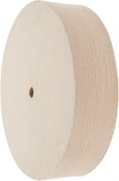 Value Collection - 8" Diam x 2" Thick Unmounted Buffing Wheel - 1 Ply, Polishing Wheel, 1/2" Arbor Hole, Hard Density - Americas Tooling