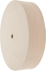 Value Collection - 8" Diam x 2" Thick Unmounted Buffing Wheel - 1 Ply, Polishing Wheel, 1/2" Arbor Hole, Hard Density - Americas Tooling