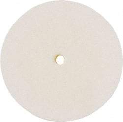 Value Collection - 8" Diam x 1" Thick Unmounted Buffing Wheel - 1 Ply, Polishing Wheel, 1/2" Arbor Hole, Hard Density - Americas Tooling