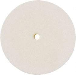 Value Collection - 8" Diam x 1/2" Thick Unmounted Buffing Wheel - 1 Ply, Polishing Wheel, 1/2" Arbor Hole, Hard Density - Americas Tooling