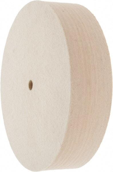 Value Collection - 8" Diam x 2" Thick Unmounted Buffing Wheel - 1 Ply, Polishing Wheel, 1/2" Arbor Hole, Medium Density - Americas Tooling