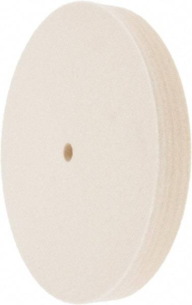 Value Collection - 8" Diam x 1" Thick Unmounted Buffing Wheel - 1 Ply, Polishing Wheel, 1/2" Arbor Hole, Medium Density - Americas Tooling