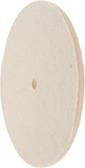 Value Collection - 8" Diam x 1/4" Thick Unmounted Buffing Wheel - 1 Ply, Polishing Wheel, 1/2" Arbor Hole, Hard Density - Americas Tooling