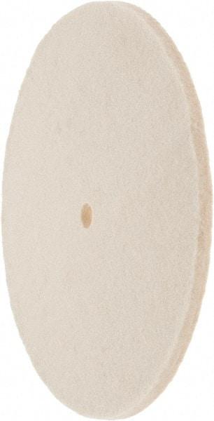 Value Collection - 8" Diam x 1/4" Thick Unmounted Buffing Wheel - 1 Ply, Polishing Wheel, 1/2" Arbor Hole, Soft Density - Americas Tooling