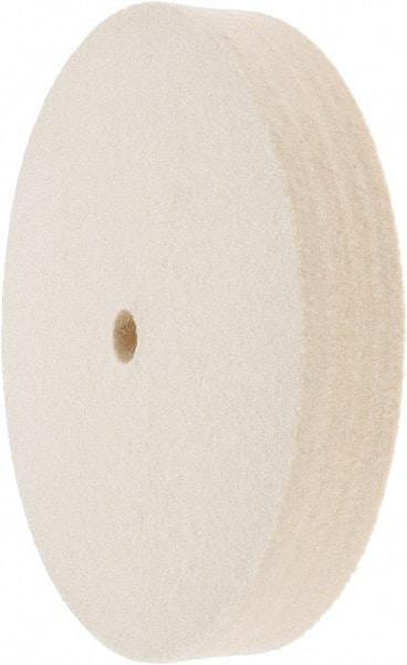 Value Collection - 6" Diam x 1" Thick Unmounted Buffing Wheel - 1 Ply, Polishing Wheel, 1/2" Arbor Hole, Medium Density - Americas Tooling