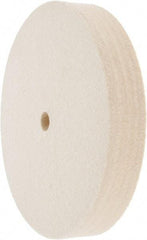 Value Collection - 6" Diam x 1" Thick Unmounted Buffing Wheel - 1 Ply, Polishing Wheel, 1/2" Arbor Hole, Medium Density - Americas Tooling