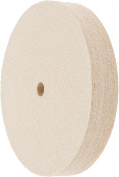 Value Collection - 6" Diam x 1" Thick Unmounted Buffing Wheel - 1 Ply, Polishing Wheel, 1/2" Arbor Hole, Soft Density - Americas Tooling