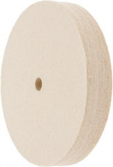 Value Collection - 6" Diam x 1" Thick Unmounted Buffing Wheel - 1 Ply, Polishing Wheel, 1/2" Arbor Hole, Soft Density - Americas Tooling