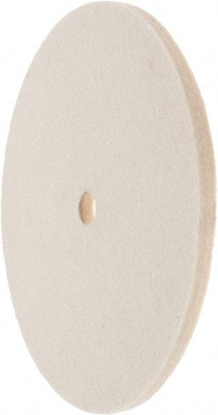 Value Collection - 6" Diam x 1/4" Thick Unmounted Buffing Wheel - 1 Ply, Polishing Wheel, 1/2" Arbor Hole, Medium Density - Americas Tooling