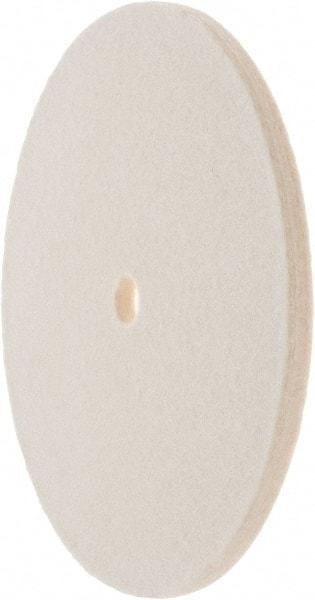 Value Collection - 6" Diam x 1/4" Thick Unmounted Buffing Wheel - 1 Ply, Polishing Wheel, 1/2" Arbor Hole, Soft Density - Americas Tooling