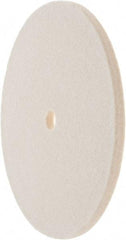 Value Collection - 6" Diam x 1/4" Thick Unmounted Buffing Wheel - 1 Ply, Polishing Wheel, 1/2" Arbor Hole, Soft Density - Americas Tooling