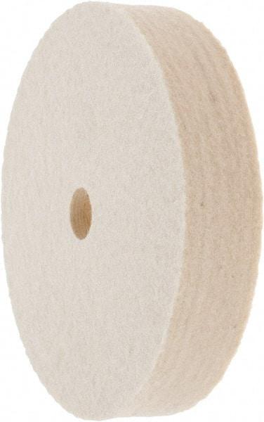 Value Collection - 4" Diam x 3/4" Thick Unmounted Buffing Wheel - 1 Ply, Polishing Wheel, 1/2" Arbor Hole, Medium Density - Americas Tooling