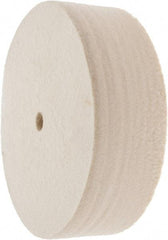 Value Collection - 6" Diam x 2" Thick Unmounted Buffing Wheel - 1 Ply, Polishing Wheel, 1/2" Arbor Hole, Soft Density - Americas Tooling