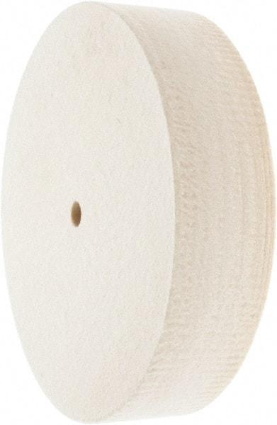 Value Collection - 8" Diam x 2" Thick Unmounted Buffing Wheel - 1 Ply, Polishing Wheel, 1/2" Arbor Hole, Soft Density - Americas Tooling