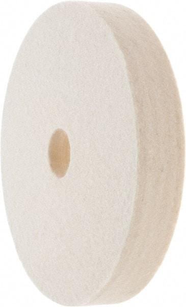 Value Collection - 6" Diam x 1" Thick Unmounted Buffing Wheel - 1 Ply, Polishing Wheel, 1" Arbor Hole, Soft Density - Americas Tooling