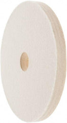 Value Collection - 6" Diam x 1/2" Thick Unmounted Buffing Wheel - 1 Ply, Polishing Wheel, 1" Arbor Hole, Medium Density - Americas Tooling