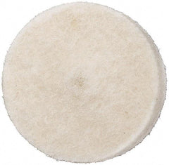 Value Collection - 1/2" Diam x 1/8" Thick Unmounted Buffing Wheel - 1 Ply, Polishing Wheel, 1/8" Arbor Hole, Medium Density - Americas Tooling