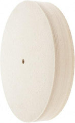 Value Collection - 12" Diam x 2" Thick Unmounted Buffing Wheel - 1 Ply, Polishing Wheel, 1/2" Arbor Hole, Medium Density - Americas Tooling