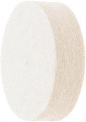 Value Collection - 2" Diam x 1/2" Thick Unmounted Buffing Wheel - 1 Ply, Polishing Wheel, 1/2" Arbor Hole, Medium Density - Americas Tooling