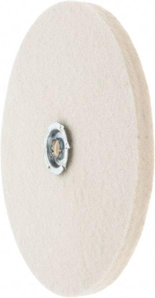 Value Collection - 8" Diam x 1/2" Thick Unmounted Buffing Wheel - 1 Ply, Polishing Wheel, 1" Arbor Hole, Soft Density - Americas Tooling