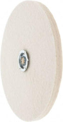 Value Collection - 8" Diam x 1/2" Thick Unmounted Buffing Wheel - 1 Ply, Polishing Wheel, 1" Arbor Hole, Soft Density - Americas Tooling