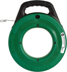 Greenlee - 240 Ft. Long x 1/8 Inch Wide, Steel Fish Tape - 400 Lb. Pulling Strength, Includes Case - Americas Tooling