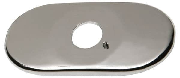 Chicago Faucets - Faucet Replacement 4" Cover Plate - Polished Chrome, Use with HyTronic IR Faucets - Americas Tooling