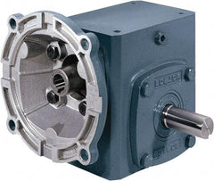 Boston Gear - 1 Centerline Distance, 15:1, 117 RPM Output, 0.33 Input Horsepower, 146 Lbs. Max Torque, Speed Reducer - Part No. F710-15-B5-J, Single Shaft Right, 5/8" Bore, 2.31" High, 56C NEMA - Americas Tooling