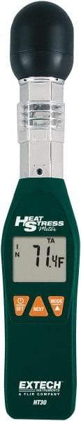 Extech - 32 to 122°F, 0 to 100% Humidity Range, Heat Stress WBGT Meter - 3% Relative Humidity Accuracy - Americas Tooling