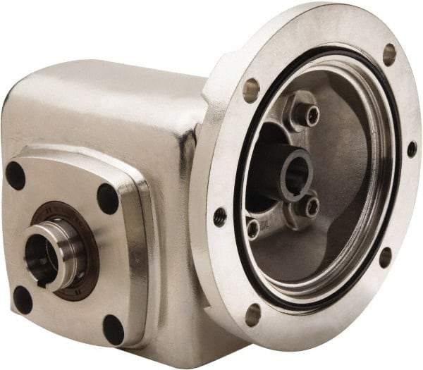 Boston Gear - 2.06 Centerline Distance, 50:1, 35 RPM Output, 0.66 Input Horsepower, 857 Lbs. Max Torque, Speed Reducer - Part No. SSHF72150KB5HSP20, 1-1/4" Shaft Diam, Hollow Shaft, 5/8" Bore, 4.34" High, 56C NEMA - Americas Tooling