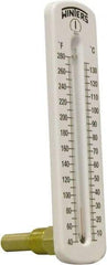 Winters - 40 to 280°F, Industrial Thermometer with Standard Thermowell - 1 Inch Immersion Length, 2 Inch Stem Length, 8 Inch Long, 1/2 Inch Thread - Americas Tooling