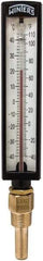 Winters - -40 to 110°F, Industrial Thermometer with Standard Thermowell - 2 Inch Immersion Length, 1.825 Inch Stem Length, 10 Inch Long, 1/2 Inch Thread - Americas Tooling