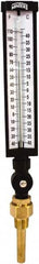 Winters - -40 to 110°F, Industrial Thermometer with Standard Thermowell - 3 Inch Immersion Length, 3-1/2 Inch Stem Length, 17 Inch Long, 3/4 Inch Thread - Americas Tooling