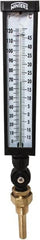 Winters - -15 to 120°F, Industrial Thermometer with Standard Thermowell - 3 Inch Immersion Length, 3-1/2 Inch Stem Length, 17 Inch Long, 3/4 Inch Thread - Americas Tooling