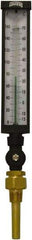 Winters - -15 to 160°F, Industrial Thermometer with Standard Thermowell - 3 Inch Immersion Length, 3-1/2 Inch Stem Length, 17 Inch Long, 3/4 Inch Thread - Americas Tooling