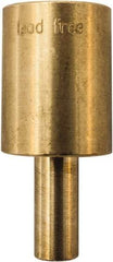 Winters - 2.01 Inch Overall Length, 3/4 Inch Thread, Brass Thermowell - 0.8 Inch Insertion Length - Americas Tooling