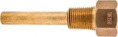 Winters - 4-1/2 Inch Overall Length, 1/2 Inch Thread, Brass Thermowell - 2-1/2 Inch Insertion Length - Americas Tooling