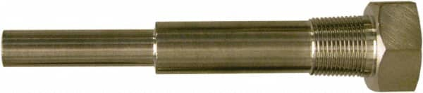 Winters - 6-3/4 Inch Overall Length, 3/4 Inch Thread, 304 Stainless Steel Thermowell - 5 Inch Insertion Length - Americas Tooling