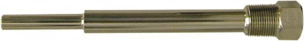 Winters - 10 Inch Overall Length, 3/4 Inch Thread, 304 Stainless Steel Thermowell - 7-1/2 Inch Insertion Length - Americas Tooling