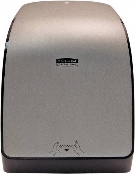 Kimberly-Clark Professional - Hands Free, Plastic Paper Towel Dispenser - 16.44" High x 12.66" Wide x 9.18" Deep, Silver - Americas Tooling