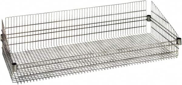 Quantum Storage - Wire Basket Unit - 48" Wide x 18" Deep x 10" High, - Americas Tooling